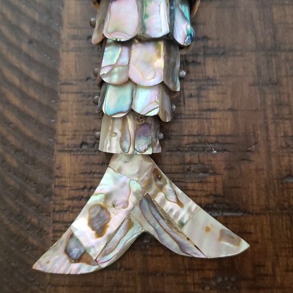 Vintage Los Castillo Articulated Abalone Fish Bottle Opener - Picture 9 of 11